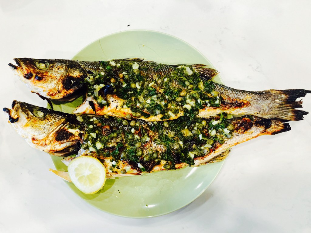 Quick Whole Branzino Fish for Chinese New Year&nbsp;(one-pan)!